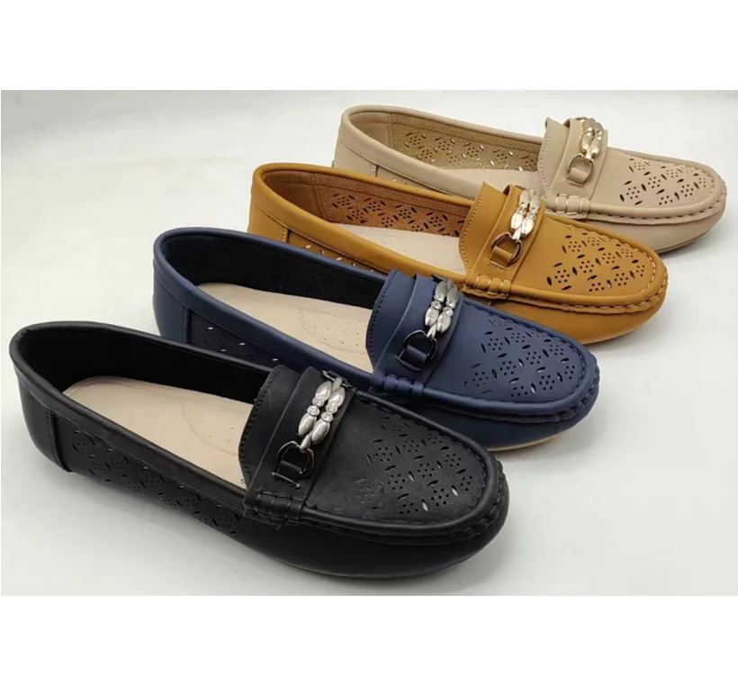 2024 High quality women slip on shoes summer ballet walking shoes point toe shoes for lady