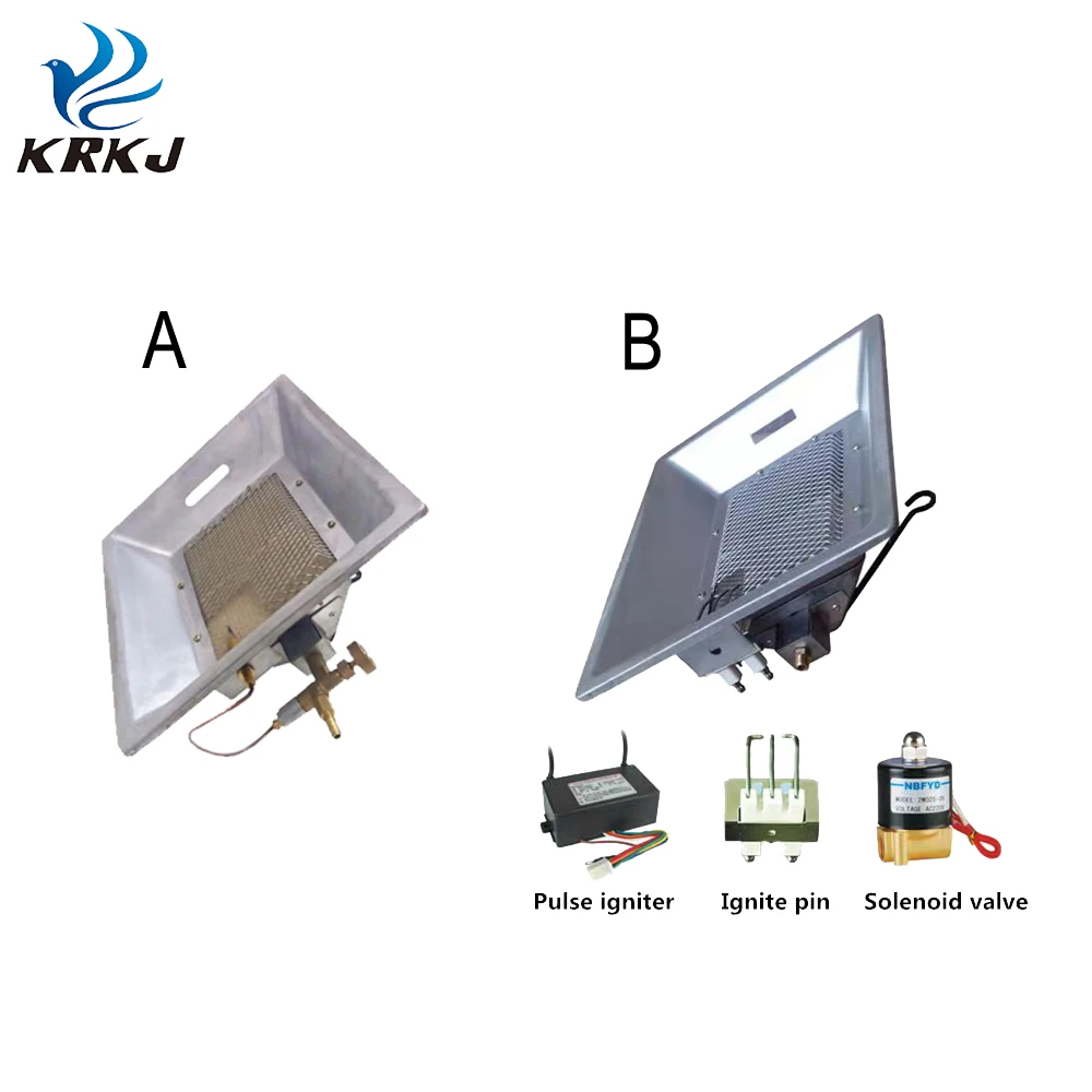 KD958 manual or automatic gas warming brooding system in poultry gas brooder equipment with infrared functions