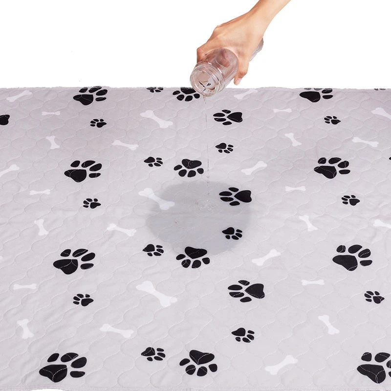 Hot Sale 4 Layer Waterproof Quick Absorbing Washable Pet Potty Training Toilet Reusable Dog Pee Pad for Dogs