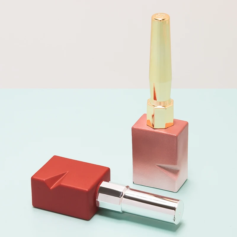 Wholesale Unique Matte Red 10ml Empty Glass UV Gel Nail Polish Bottle 10 ml with Caps and Soft Brush