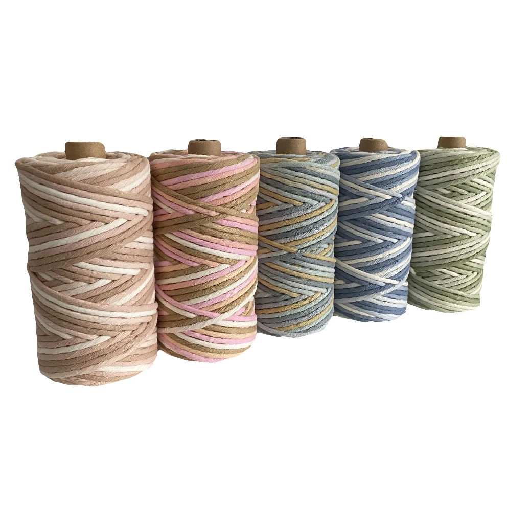 100% Organic Cotton Rope dyed single twist rope Macrame Cord