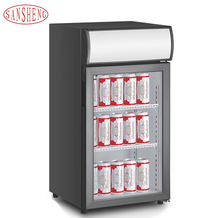 Oem Hotel Mini 20l Fridge Drink Beer Display Freezer Refrigerator With Glass Door