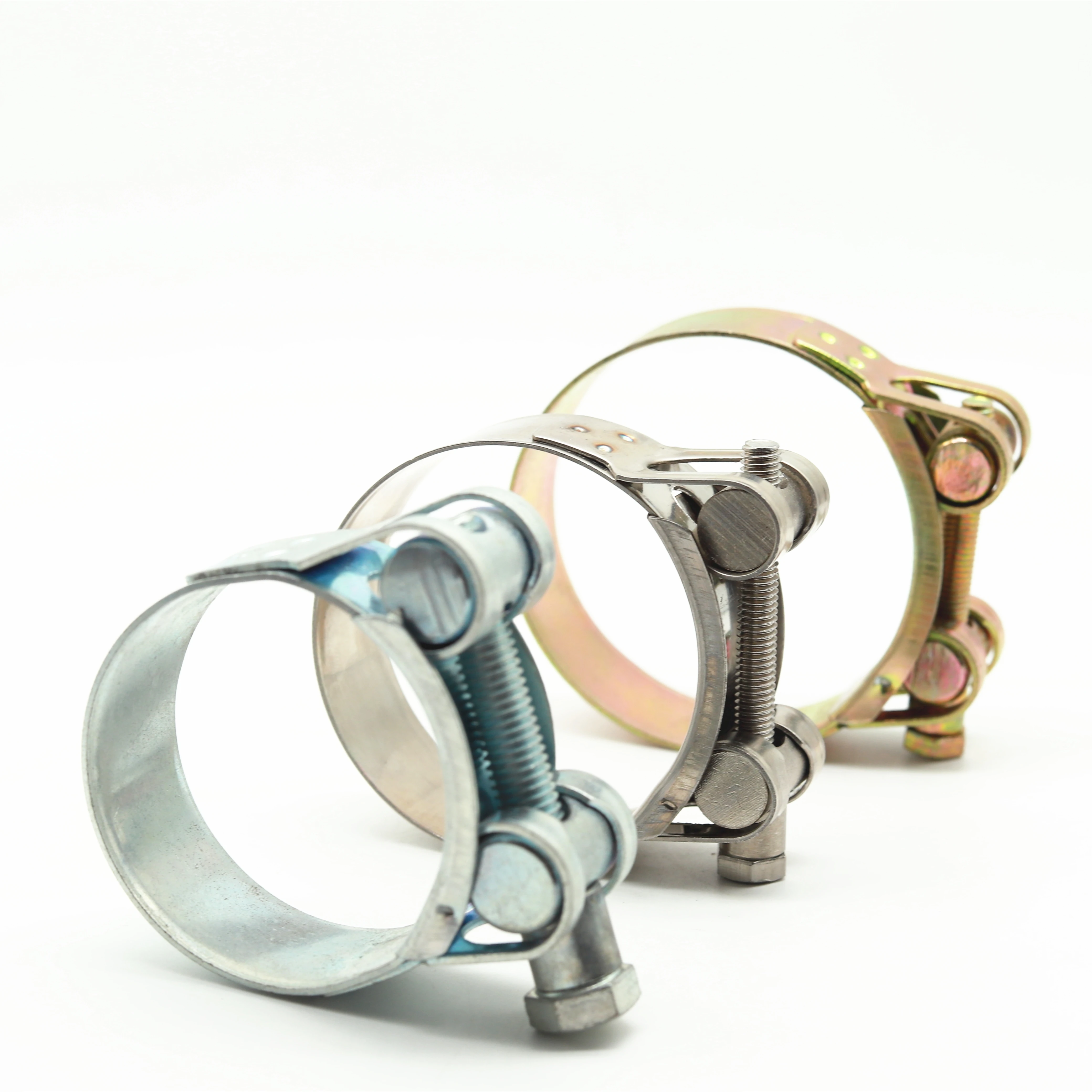 Large Heavy Duty Stainless steel adjustable American type radiator hose clamp