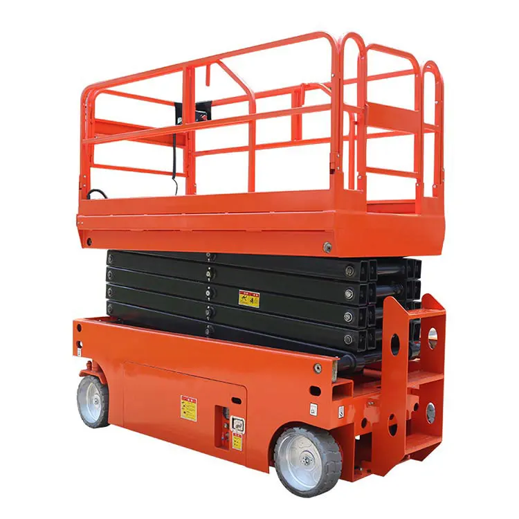 100% Brand New Original Inverter PLC Cheap Three Scissors Table Self Moving Aerial Work Platform/ Mobile Hydraulic Scissor Lift