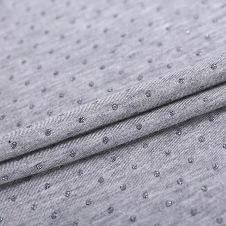 
Shaoxing viscose elastic single jersey gilding fabric 