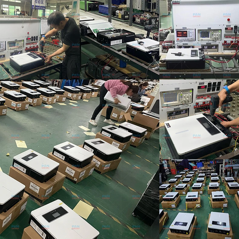 High efficient pure sine wave 8000 watt 10KW off grid on grid hybrid inverter with 160A MPPT controller charging