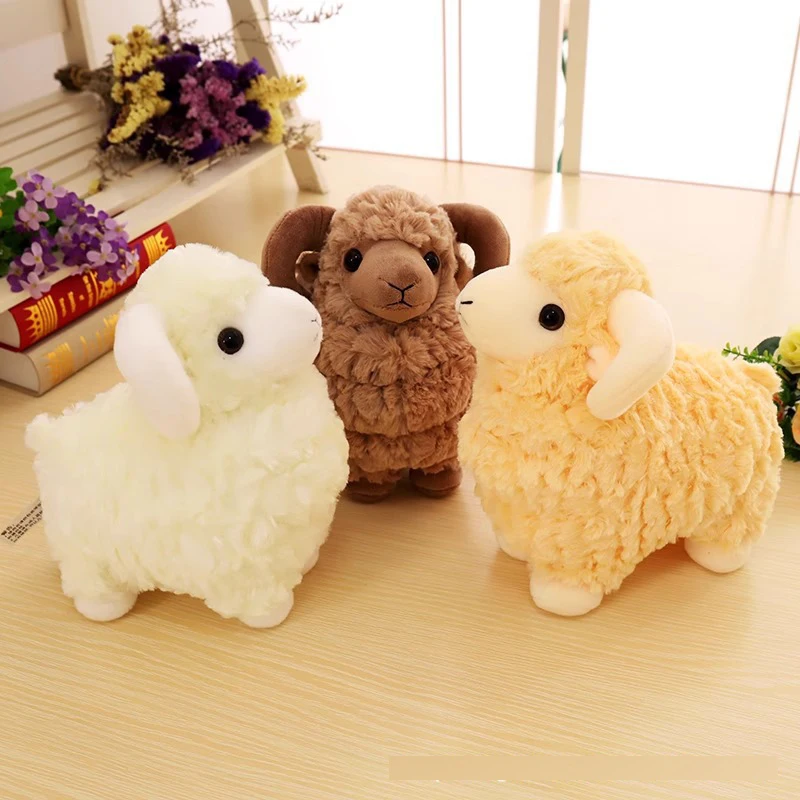 New Lamb Doll Sheep Goat Plush Toy Rag Doll doll Throw Pillow Toy Birthday Gift