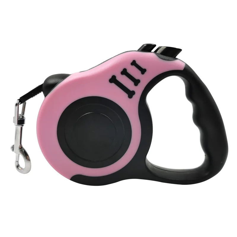 Wholesale Bone Print Automatic Polyester Retractable Dog Leash