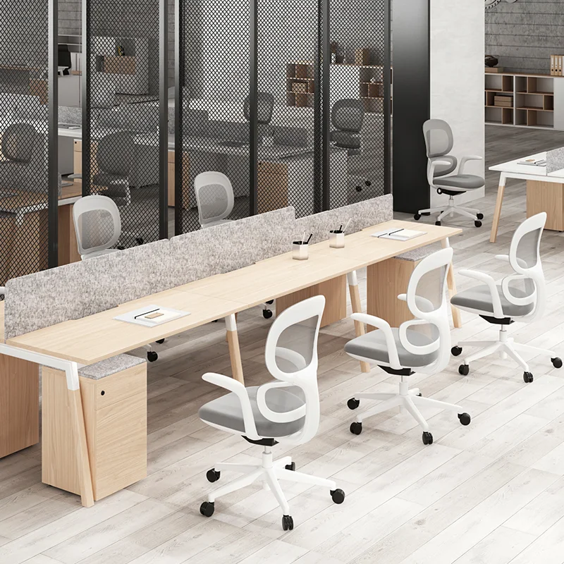 Modular 4 person office partition table work station modular desk office furniture workstation