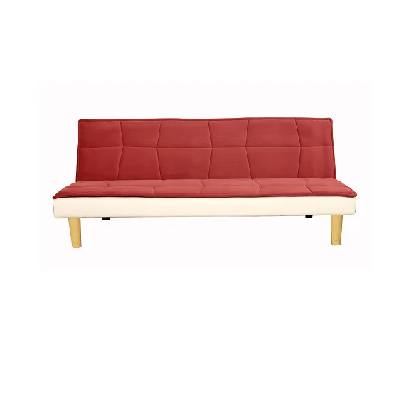 Nisco Living room furniture Best Choice Products PU Leather Convertible Futon Sofa Bed with memory foam