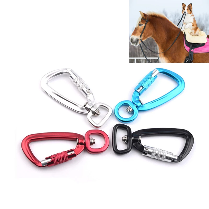 5kn camping carabiner aluminum dog leash swivel frog carabiner clips