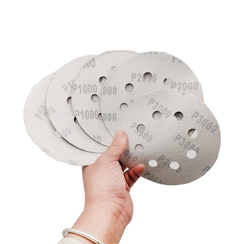 5 Inch 8 holes  Aluminum Oxide Sanding Disc 8-Hole German Kraft for Orbital Random Type Abrasive Applications