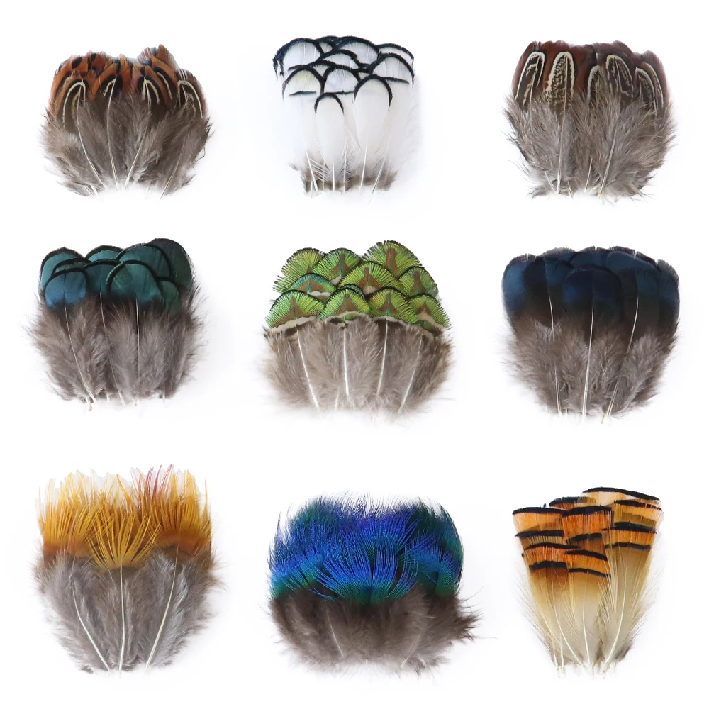 Натуральные перья фазана павлин индейка 8-13 см сделай сам аксессуары для ювелирных изделий рукоделие материал вязания мух шлейф оптовая продажа