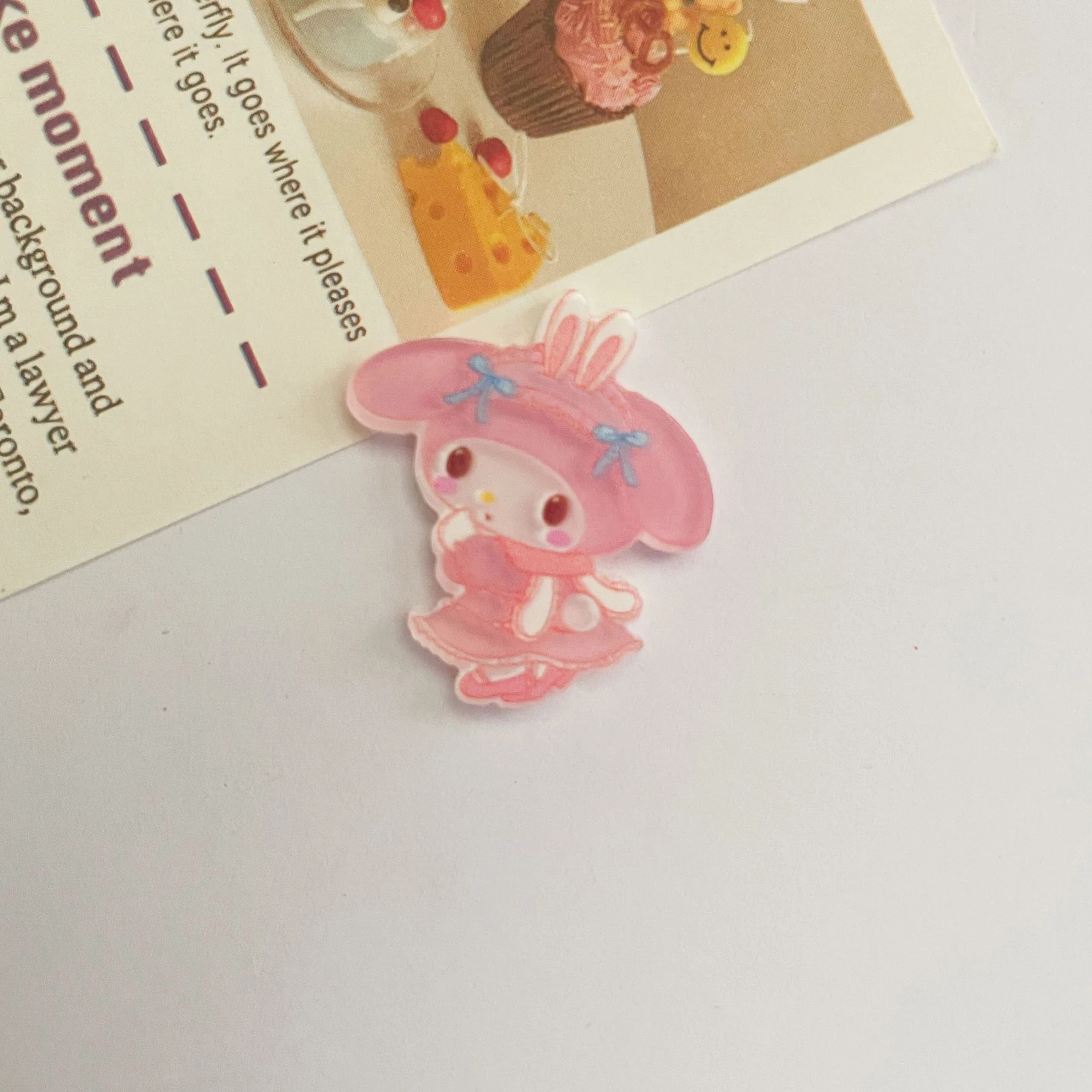 Acrylic Patch Cartoon Anime Accessories Lovely Kitty Cinnamoroll My Melody DIY Hair Clip Accessories Headwear Brooch Material