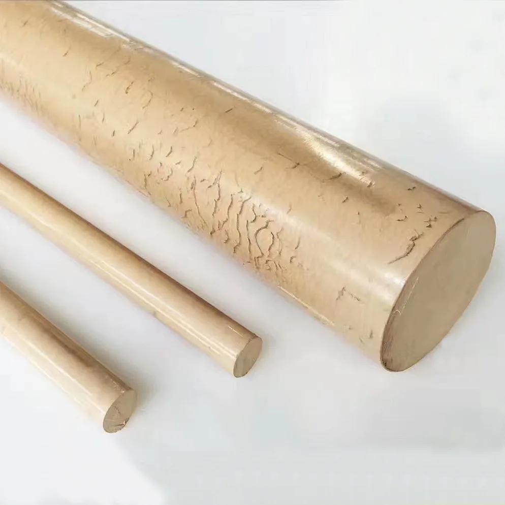 High Mechanical Strength GF40 reinforced polyphenylene sulfide PPS plastic rod plastic bar PPS-1000