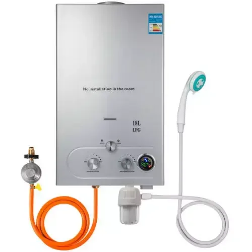 Propane 16L Gas LPG Tankless Instant Hot Water Heater 36KW 4.8GPM Stainless Steel Liquefied Gas Water Heater Electric Power