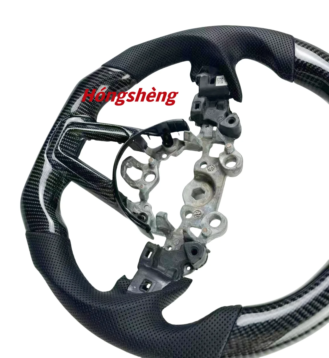Car Accessories Fit for Mazda CX4 CX5 CX8 Custom  real carbon fiber steering wheel hand-sewn leather