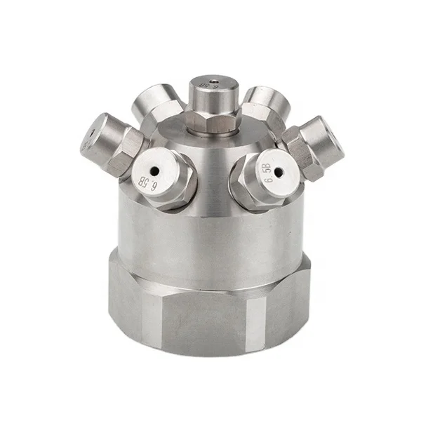 Stainless Steel All-Directional Fixed Cleaning Nozzle 360 Degrees Full Cone Water Spray Tank Cleaning