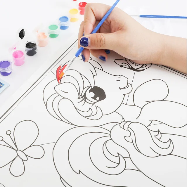 
Painting by numbers with Diy paints 