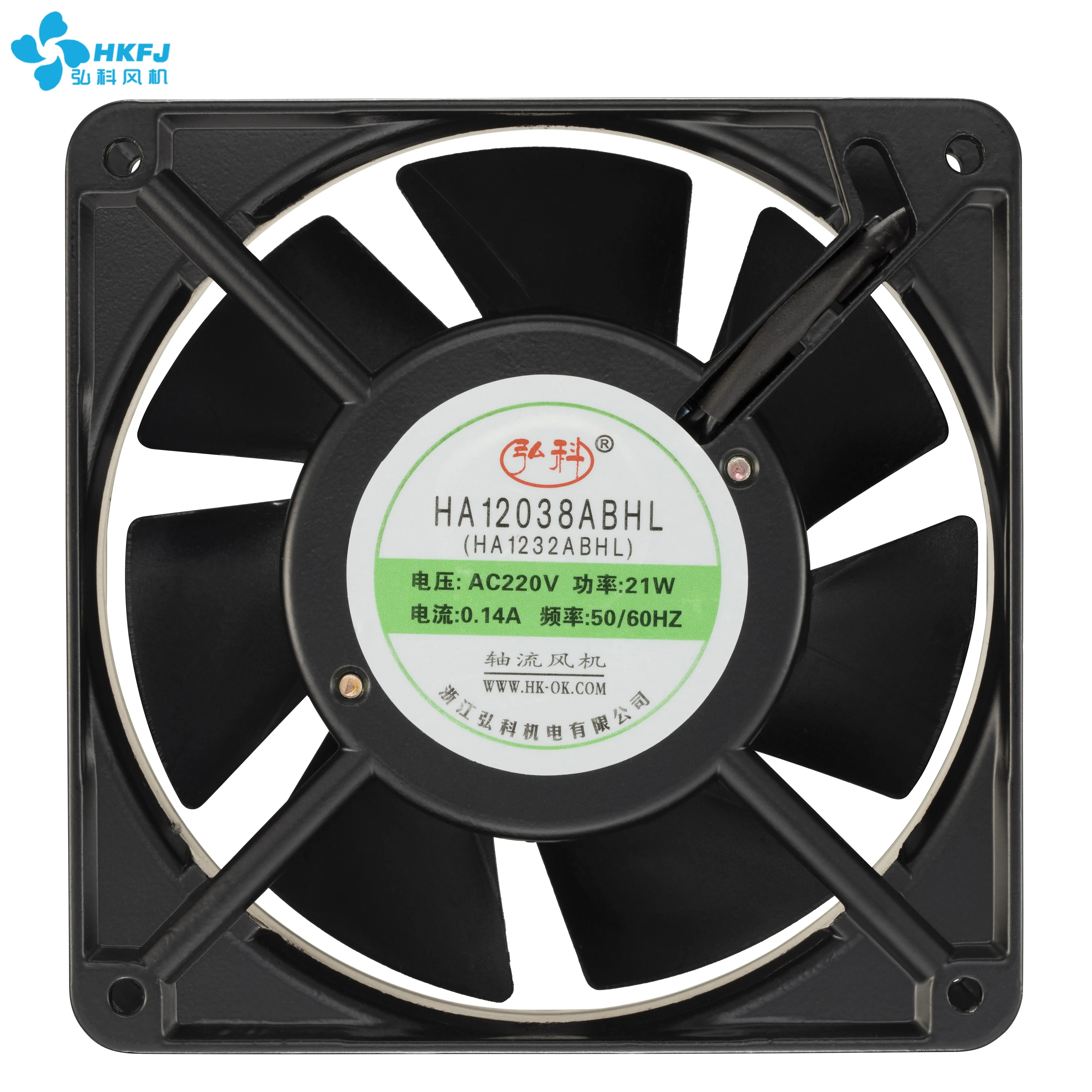 Hongke small axial fan  12038 series cooling fan extractor fan