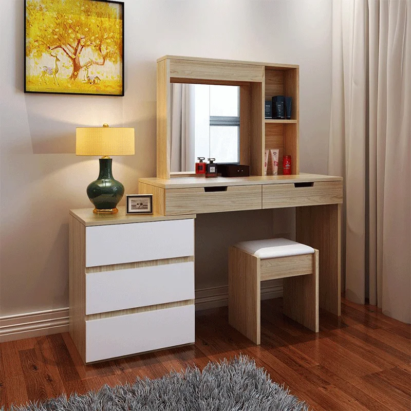 
Multi-function desk computer new classic dressing tables silver mirrored dresser with mirror 