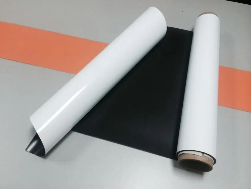 Factory Wholesale Flexible Magnet Vinyl Roll Magnetic Foil Magnetic Self Adhesive Sheet for Advertising Display