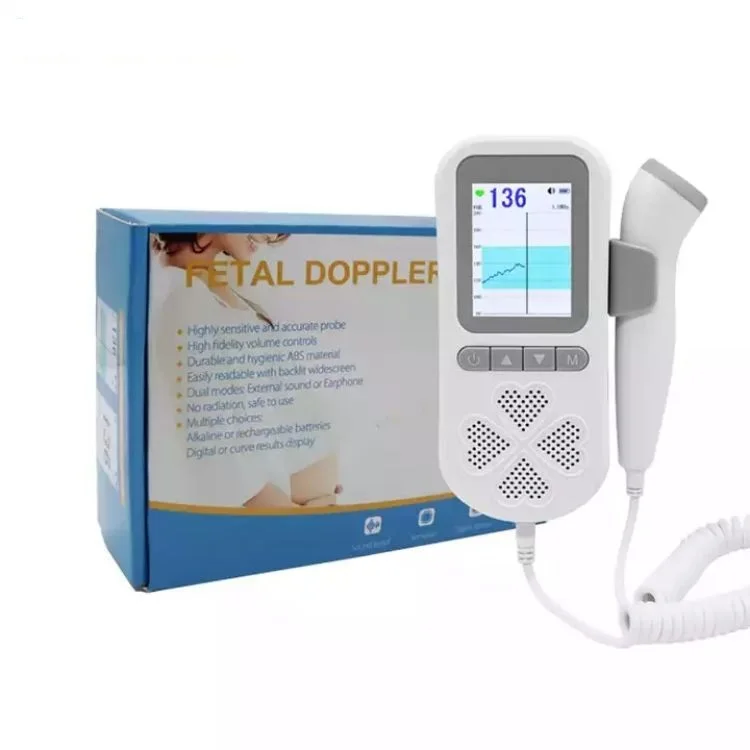 Wholesale Portable Ultrasound Baby Mini With a Charger TFT Color Screen Probe Fetal Doppler In Store