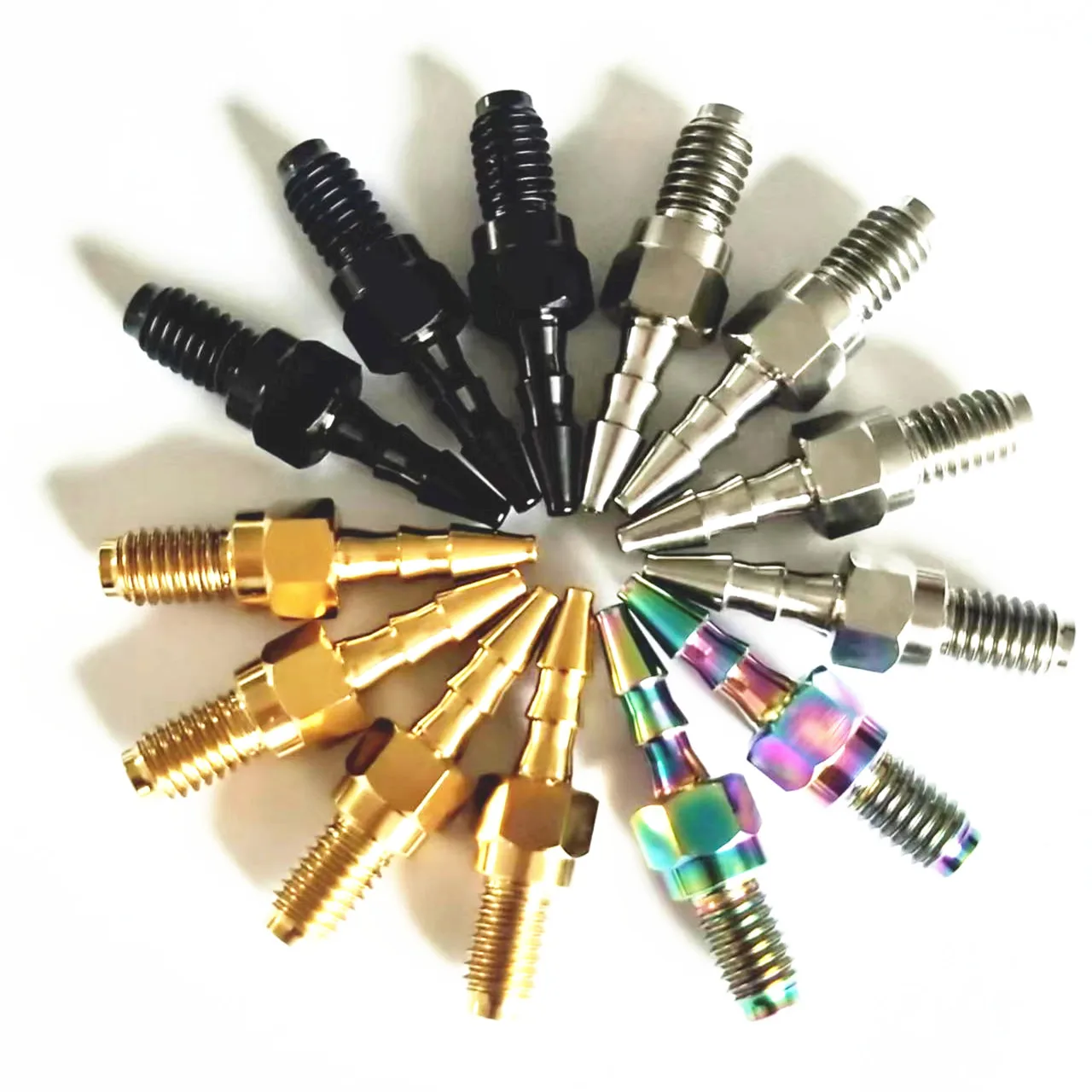 Titanium Bolts M6 Motorcycle Calipers Tubing Double Hole Oil Release Ti bolts CNC Part