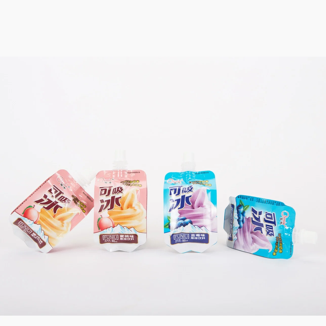 Liquid Juice Packaging Pouch - Aluminum Foil Barrier Quad-Sealed Doypack Spout Pouch