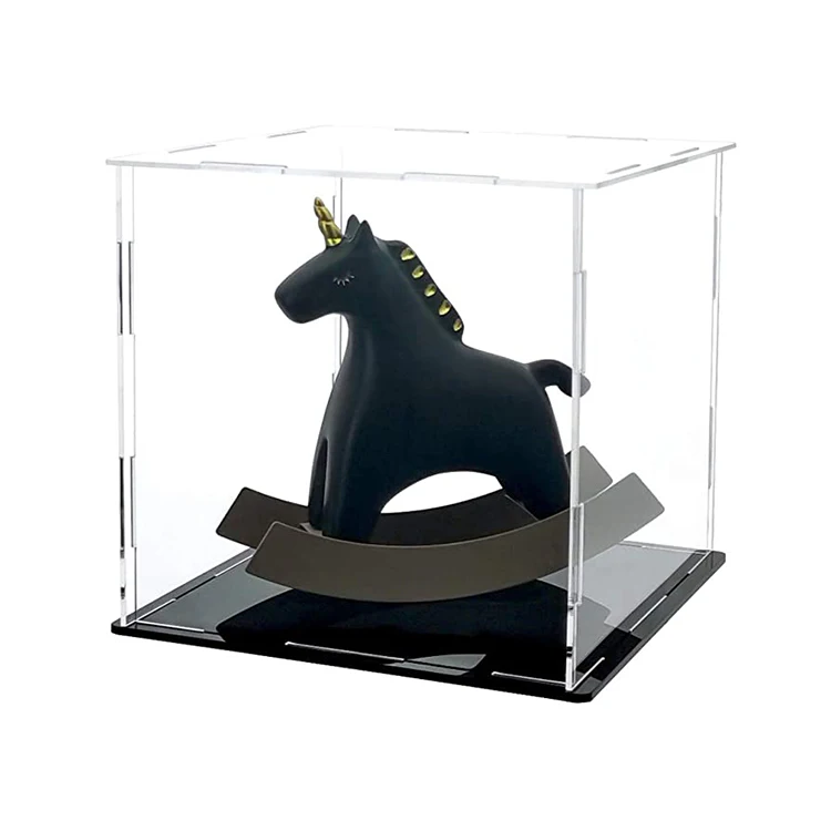 Wholesale transparent plastic toy model cube cheal acrylic display box