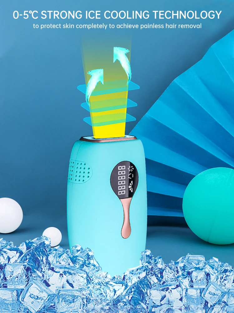 Portable IPL Epilator women permanent Laser Epilator lce Coling Laser Hair Removal Epilator For Home Use