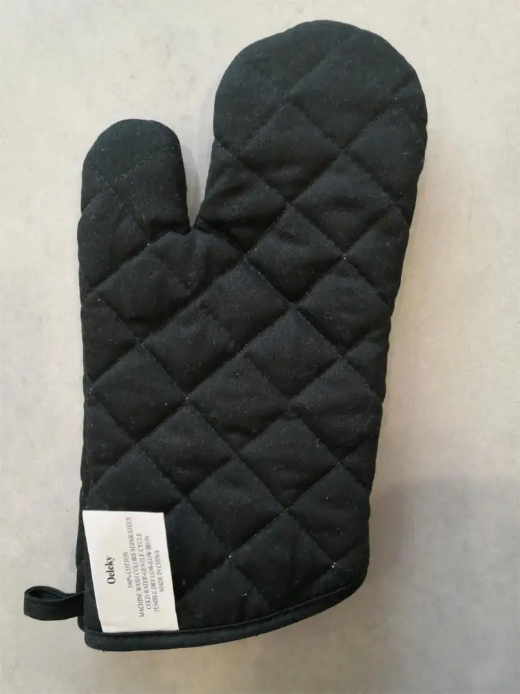 
Oeleky Heat resistant cotton oven gloves grill mitts 