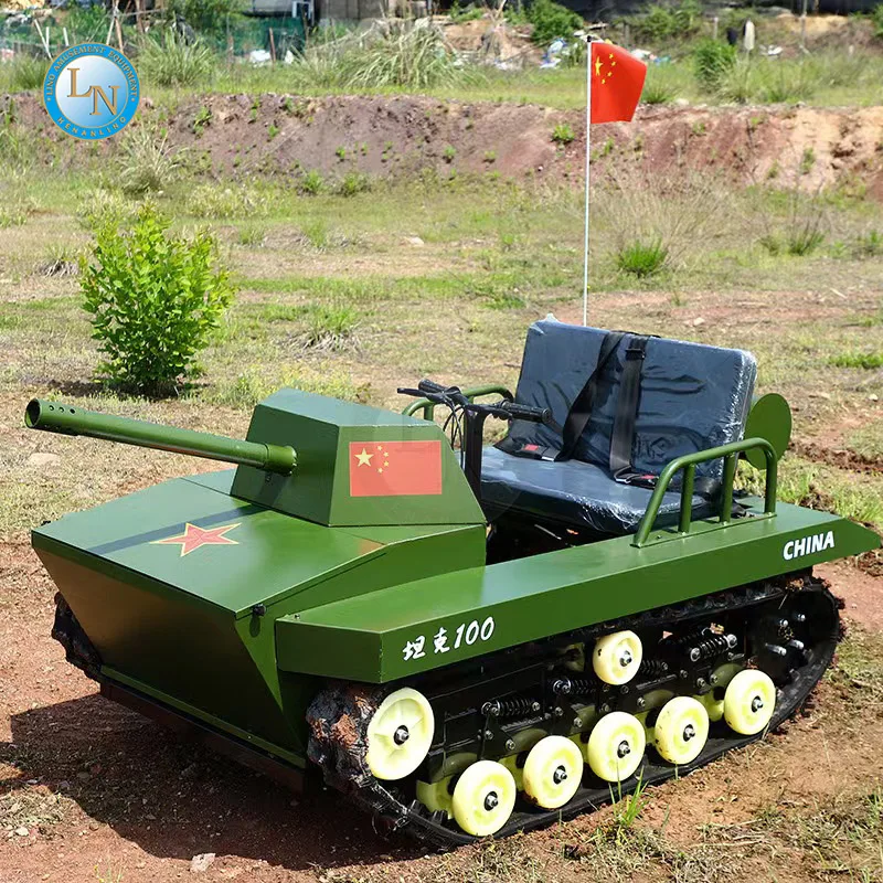 New Arrival Tracked Undercarriage Tank Two Seats On Car All Terrain Rubber Track Vehicles for Adults