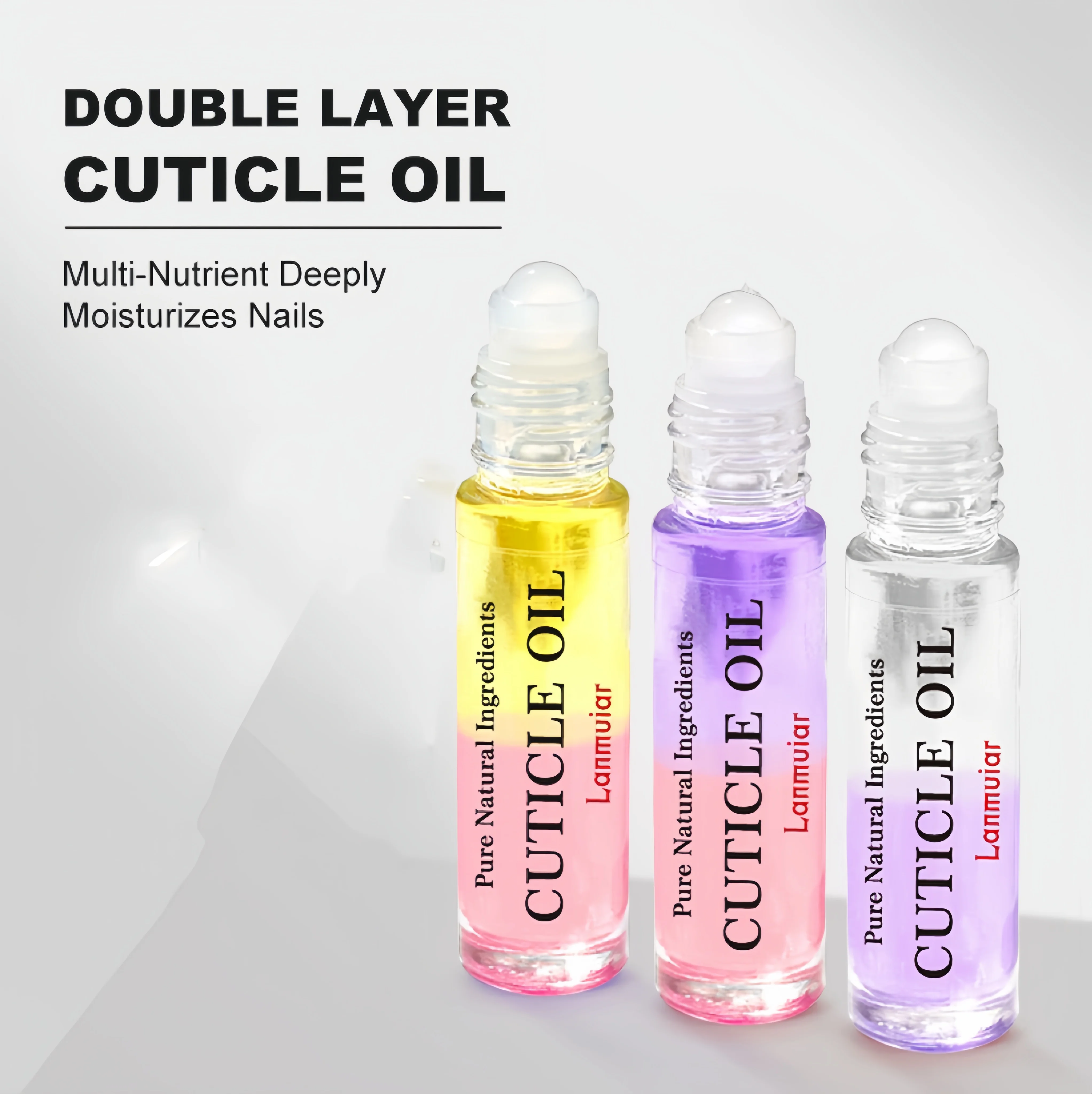 Free sample Nail Salon 24K Gold Cuticle Oil Nutrition Roller Oil Pen Cuticle Revitalizer Prevent Nail Nourish Art Repair Finger