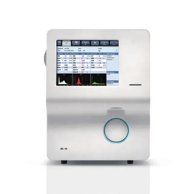 Clinic Instrument 3 Diff Blood Test 3 Part Blood Analysis System CBC Mindray BC-10 Auto Hematology Analyzer