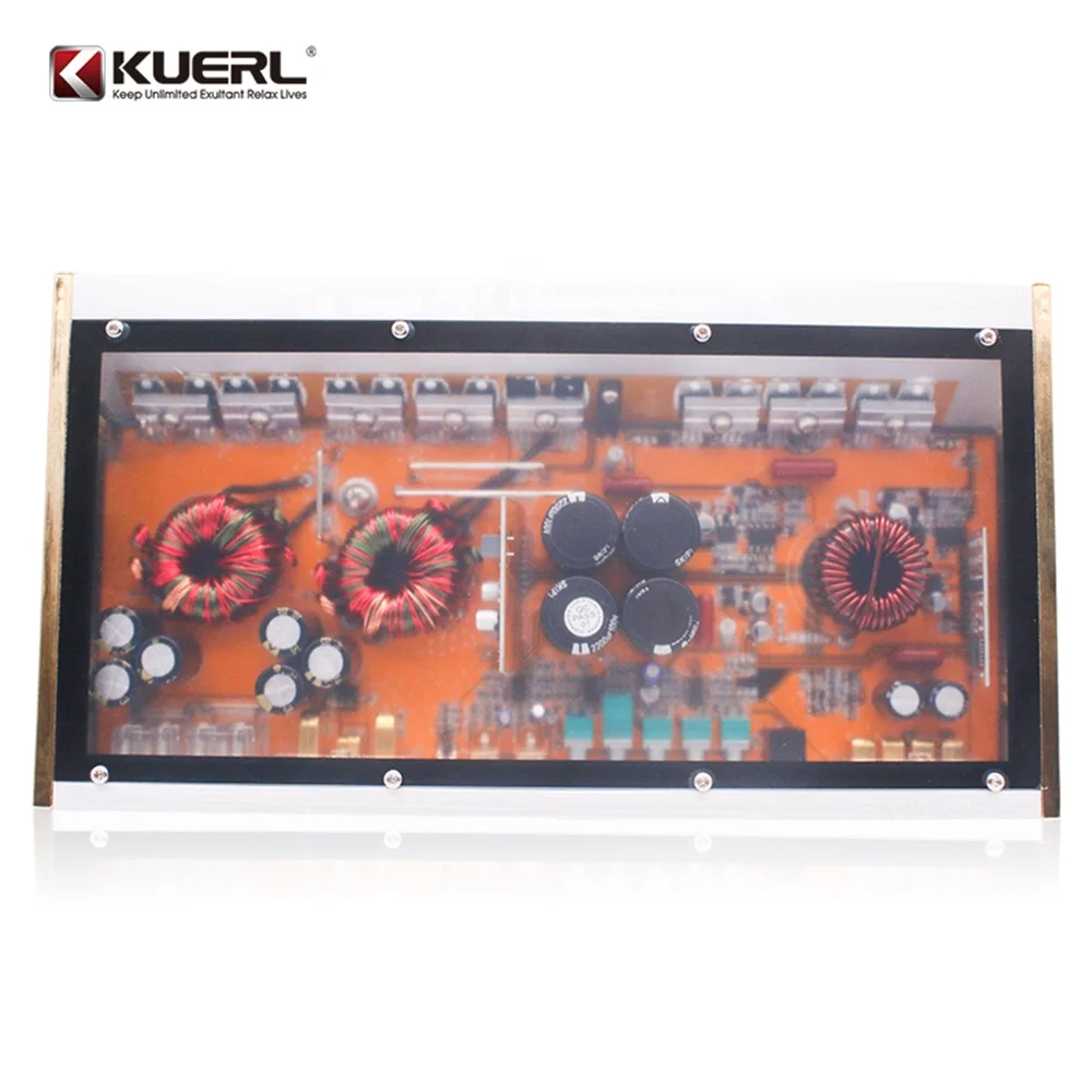 Оптовая продажа с фабрики класса D 1 канальный автомобильный усилитель мощности 1600 Вт большой цифровой измеритель моноблок