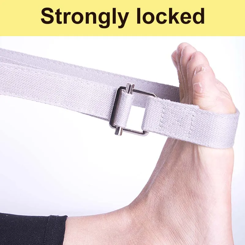 new buckle narrow yoga stretch strap yoga belt cotton for Iyengar yoga 2.5cm wide