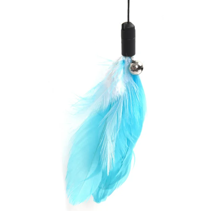  Interactive Electronic Laser Cat Toy Removable Rotating Feather Toys Pet Funny Stick