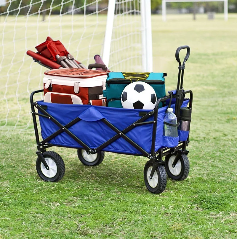 High Quality Customized Outdoor Camping Wagon Carts Collapsible Folding  Garden&Beach Tools Carts Utility Wagon Carts Trolley