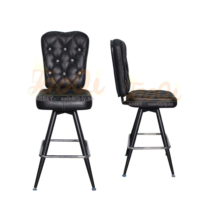 Bar Stool Stainless Steel Modern Diamond Style Club Restaurant Gaming Bar Chair Slot Casino Chair