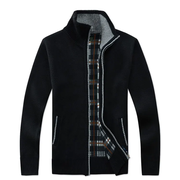 Популярный горячий дизайн зимний Кардиган мужские свитера удобный мужской свитер с длинным