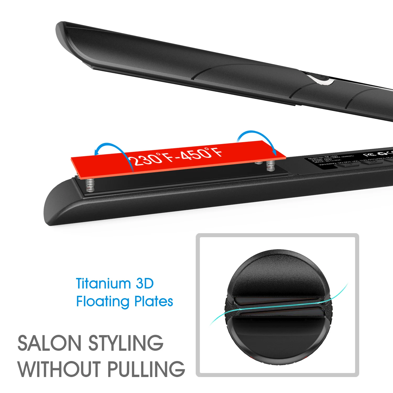 2 In 1 Curling Titanium Flat Wholesale Straighten Ironing Professional Portable Cheap Fast Flat Iron Nice Hair Straightener