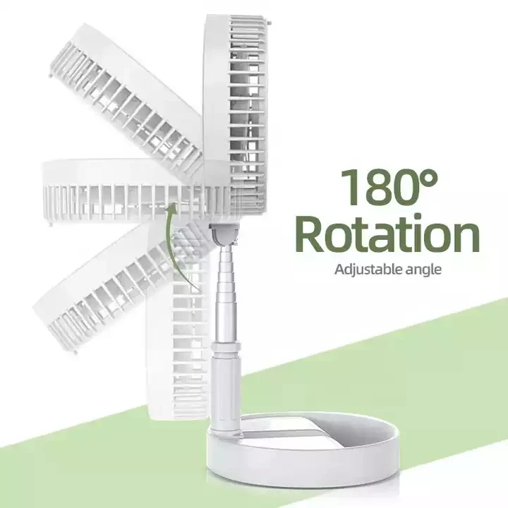 Home Folding Portable USB Rechargeable Remote Control Air Cooler Desk Table Floor Standing Electrical Mini Fan