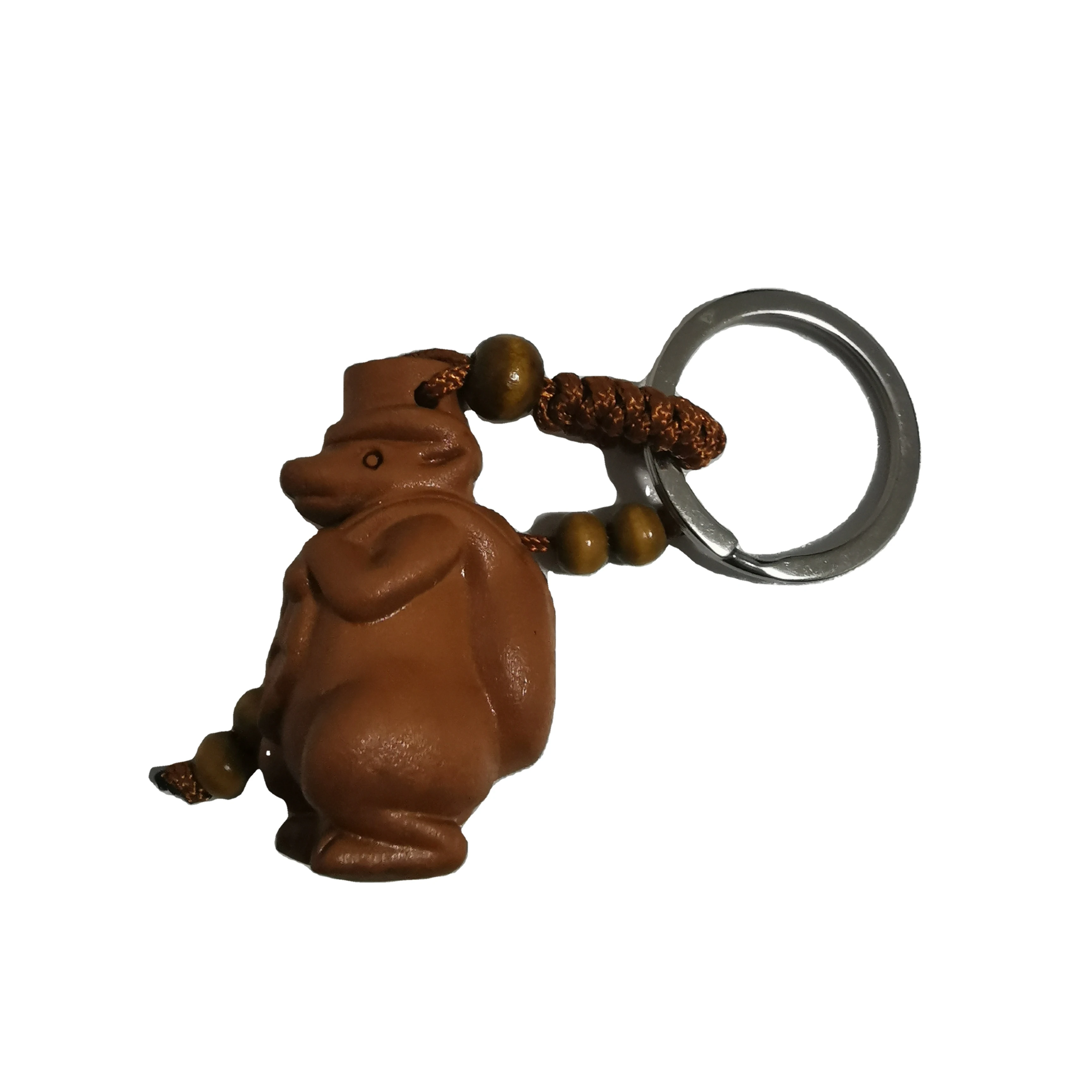 Wood carved twelve zodiac ornaments rat