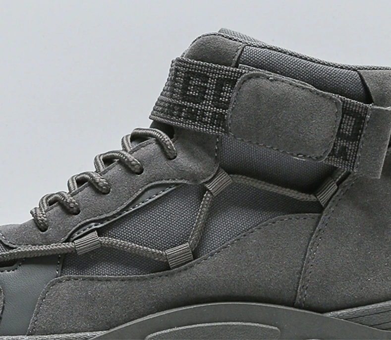 Martin Boots Mens Shoes New High Top Workwear Shoes Mens Korean Version Versatile British Style Short Boots Casual Trendy Shoes