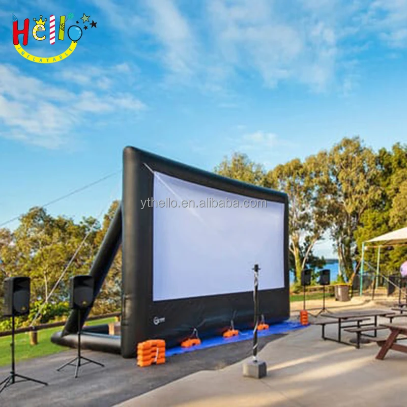 
 Manufacturers Custom Airtight Used Large Outdoor Cinema Inflatable Screen  