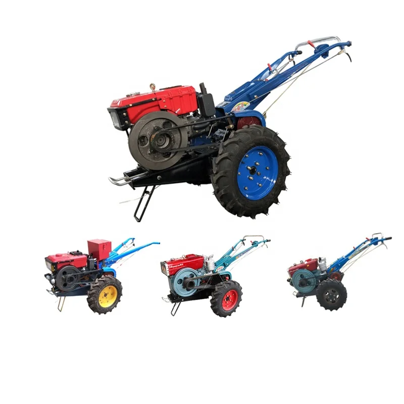 Прямая поставка от китайского производителя 12HP 10HP подходит для рисовых полей/горы/луга и горы 2-ух колесный трактор с выносным