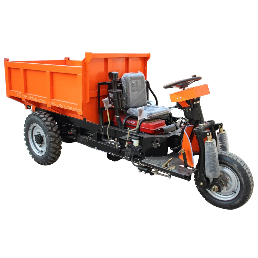 Hot selling in Peru mini dumper dump motorcycle/front end loader tractor/mini pick up truck