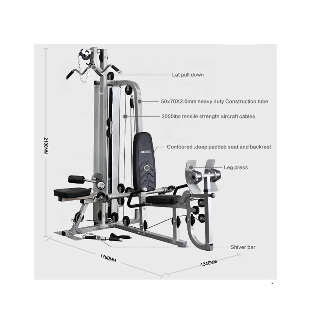 Manufacturers direct sales of multi-station fitness equipment body strength training multi-functional machine