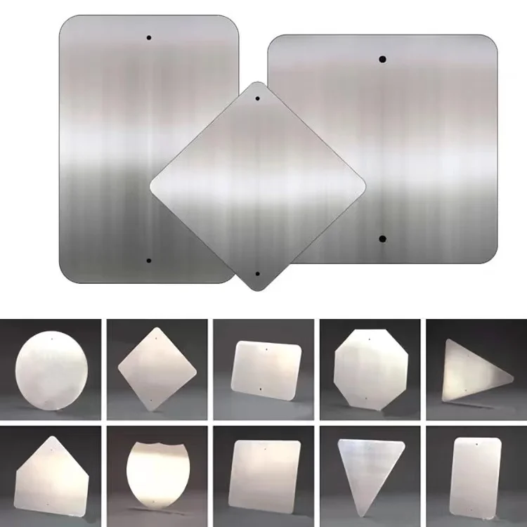 ZT Aluminium sublimation metal blank road signs aluminum street blanks rectangle aluminum signs for traffic road signs
